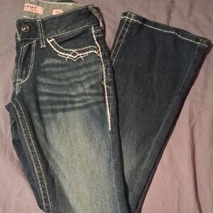 Ariat Women's Dark Blue Boot Cut Mid Rise Jeans